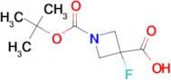 1-(tert-Butoxycarbonyl)-3-fluoroazetidine-3-carboxylic acid