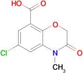 6-Chloro-4-methyl-3-oxo-3,4-dihydro-2H-benzo[b][1,4]oxazine-8-carboxylic acid