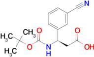 (R)-3-((tert-Butoxycarbonyl)amino)-3-(3-cyanophenyl)propanoic acid