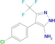 4-(4-CHLOROPHENYL)-3-(TRIFLUOROMETHYL)-1H-PYRAZOL-5-AMINE