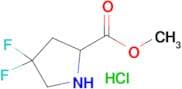 METHYL 4,4-DIFLUOROPYRROLIDINE-2-CARBOXYLATE HYDROCHLORIDE