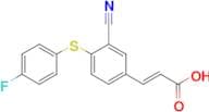 (E)-3-(3-CYANO-4-(4-FLUOROPHENYLTHIO)PHENYL)ACRYLIC ACID