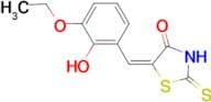 (5E)-5-(3-ethoxy-2-hydroxybenzylidene)-2-mercapto-1,3-thiazol-4(5H)-one