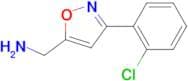 1-[3-(2-chlorophenyl)-5-isoxazolyl]methanamine