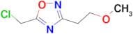5-(chloromethyl)-3-(2-methoxyethyl)-1,2,4-oxadiazole