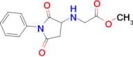 Methyl N-(2,5-dioxo-1-phenylpyrrolidin-3-yl)glycinate