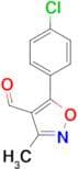 5-(4-Chlorophenyl)-3-methylisoxazole-4-carboxaldehyde