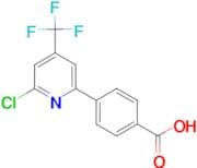4-[6-Chloro-4-(trifluoromethyl)pyridin-2-yl]benzoic acid