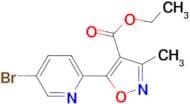 5-(5-Bromo-pyridin-2-yl)-3-methyl-isoxazole-4-carboxylic acid ethyl ester