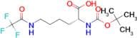 (R)-2-((tert-Butoxycarbonyl)amino)-6-(2,2,2-trifluoroacetamido)hexanoic acid