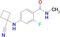 4-((1-Cyanocyclobutyl)amino)-2-fluoro-N-methylbenzamide