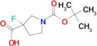 1-(TERT-BUTOXYCARBONYL)-3-FLUOROPYRROLIDINE-3-CARBOXYLIC ACID