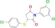 3-[(4-Chlorophenyl)thio]-1-(3,5-dichlorophenyl)pyrrolidine-2,5-dione