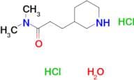 N,N-dimethyl-3-(3-piperidinyl)propanamide dihydrochloride hydrate