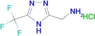 1-[3-(trifluoromethyl)-1H-1,2,4-triazol-5-yl]methanamine hydrochloride
