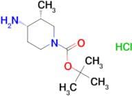 Tert-butyl (3R,4S)-4-amino-3-methyl-1-piperidinecarboxylate hydrochloride