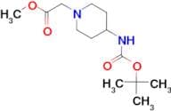 Methyl {4-[(tert-butoxycarbonyl)amino]piperidin-1-yl}acetate