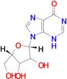 9-[(2S,5S)-3,4-dihydroxy-5-(hydroxymethyl)tetrahydrofuran-2-yl]-1,9-dihydro-6H-purin-6-one