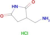 3-(AMINOMETHYL)PYRROLIDINE-2,5-DIONE HCL