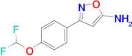 3-[4-(DIFLUOROMETHOXY)PHENYL]-1,2-OXAZOL-5-AMINE