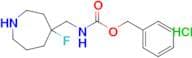 BENZYL ((4-FLUOROAZEPAN-4-YL)METHYL)CARBAMATE HCL