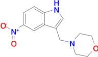 4-((5-NITRO-1H-INDOL-3-YL)METHYL)MORPHOLINE
