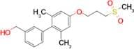 (2',6'-DIMETHYL-4'-(3-(METHYLSULFONYL)PROPOXY)-[1,1'-BIPHENYL]-3-YL)METHANOL