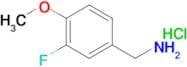 3-FLUORO-4-METHOXYBENZYLAMINE HCL