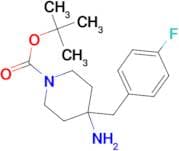 Tert-Butyl 4-amino-4-(4-fluorobenzyl)piperidine-1-carboxylate