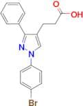 1-(4-Bromophenyl)-3-phenylpyrazole-4-propionic acid