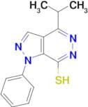 4-isopropyl-1-phenyl-1H-pyrazolo[3,4-d]pyridazine-7-thiol