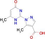 5-methyl-1-(4-methyl-6-oxo-1,6-dihydropyrimidin-2-yl)-1H-pyrazole-4-carboxylic acid