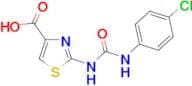 2-({[(4-Chlorophenyl)amino]carbonyl}amino)-1,3-thiazole-4-carboxylic acid