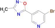 3-bromo-5-(3-methyl-1,2,4-oxadiazol-5-yl)pyridine
