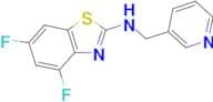 4,6-difluoro-N-(pyridin-3-ylmethyl)-1,3-benzothiazol-2-amine