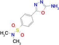 4-(5-amino-1,3,4-oxadiazol-2-yl)-N,N-dimethylbenzenesulfonamide