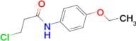 3-chloro-N-(4-ethoxyphenyl)propanamide