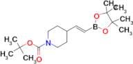 (E)-TERT-BUTYL 4-(2-(4,4,5,5-TETRAMETHYL-1,3,2-DIOXABOROLAN-2-YL)VINYL)PIPERIDINE-1-CARBOXYLATE