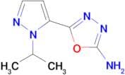 5-(1-isopropyl-1H-pyrazol-5-yl)-1,3,4-oxadiazol-2-amine