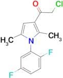 2-chloro-1-(1-(2,5-difluorophenyl)-2,5-dimethyl-1H-pyrrol-3-yl)ethan-1-one