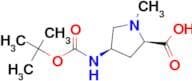 (4R)-4-[[(1,1-DIMETHYLETHOXY)CARBONYL]AMINO]-1-METHYL-D-PROLINE
