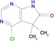 4-CHLORO-5,5-DIMETHYL-5H,6H,7H-PYRROLO[2,3-D]PYRIMIDIN-6-ONE