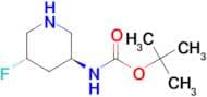 Tert-butyl N-[(3S,5S)-5-fluoropiperidin-3-yl]carbamate