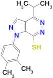 1-(3,4-dimethylphenyl)-4-isopropyl-1H-pyrazolo[3,4-d]pyridazine-7-thiol