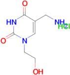 5-(aminomethyl)-1-(2-hydroxyethyl)pyrimidine-2,4(1H,3H)-dione hydrochloride