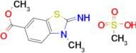 Methanesulfonic acid; methyl 2-imino-3-methyl-2,3-dihydro-1,3-benzothiazole-6-carboxylate
