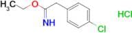 Ethyl 2-(4-chlorophenyl)ethanecarboximidate hydrochloride