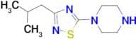 1-[3-(2-methylpropyl)-1,2,4-thiadiazol-5-yl]piperazine