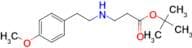 Tert-butyl 3-{[2-(4-methoxyphenyl)ethyl]amino}propanoate
