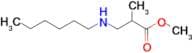 Methyl 3-(hexylamino)-2-methylpropanoate